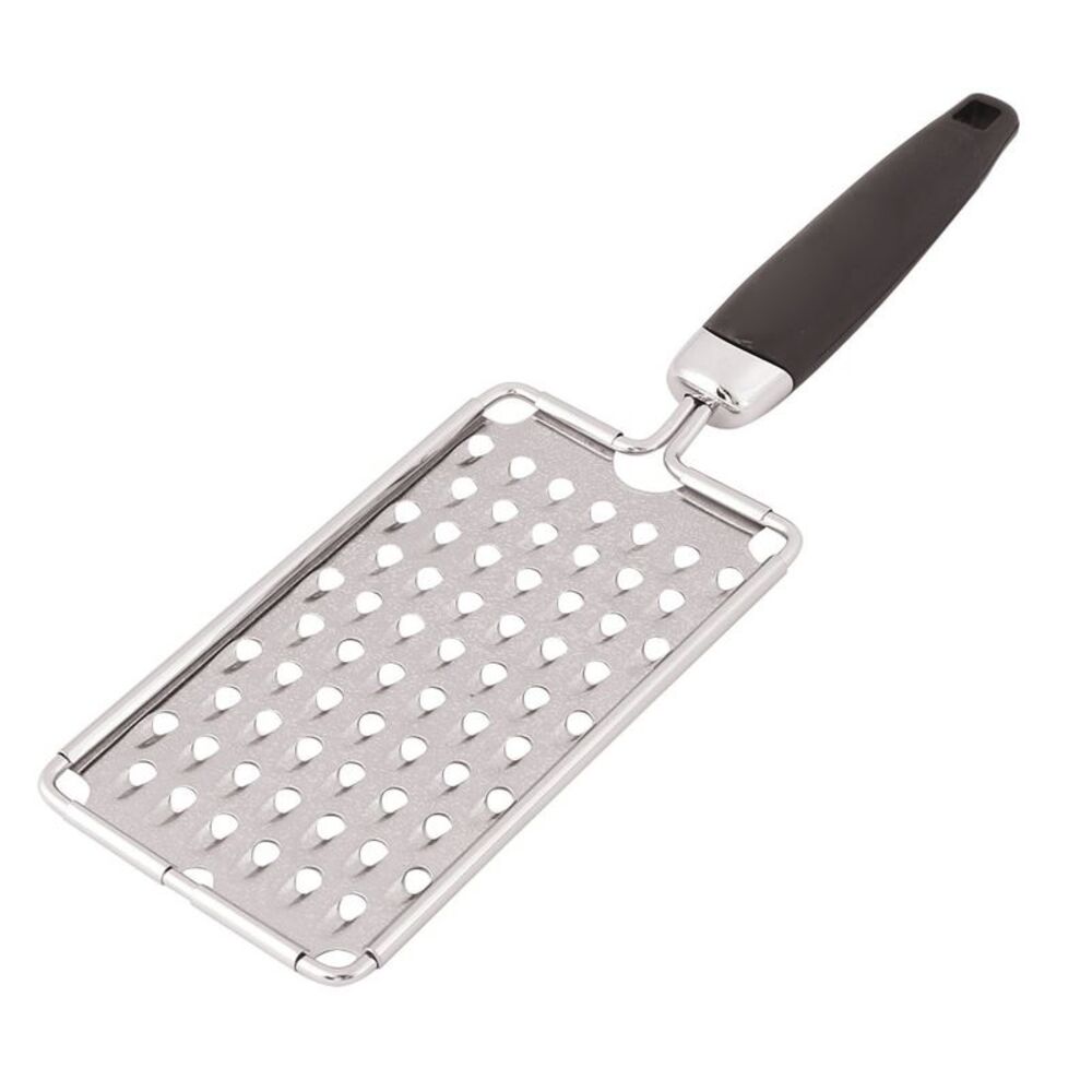 Plastic Handle Home Vegetable Cheese Grater Zester Slicer Silver Tone